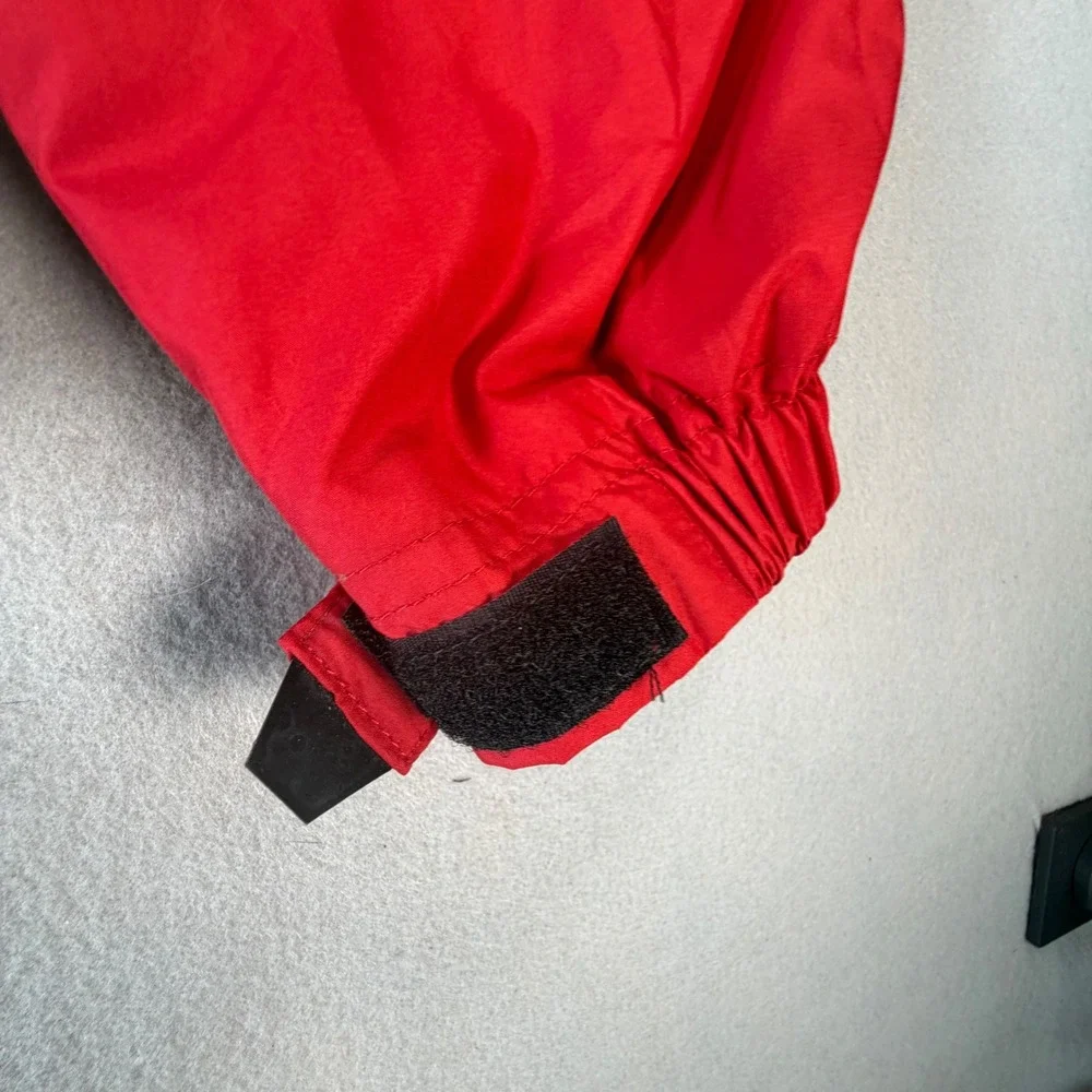 Cutter & Buck CB WeatherTec Red Windbreaker Pullover Jacket Mens Medium V-Neck